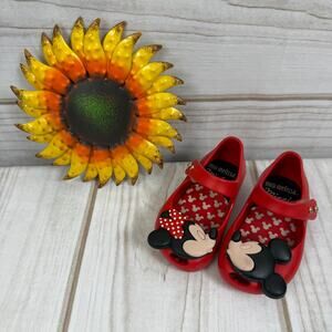 Mini Melissa Disney Minnie Mouse Red Shoes 5C‎